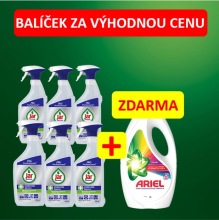 Balíček 6x Jar 2v1 750ml + 1x Ariel gel color 25PD ZDARMA