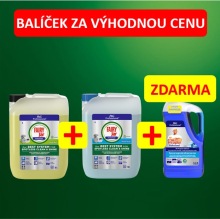 Balíček 1x Jar detergent 10L + 1x Jar oplachovač 10L + 1x Mr. Proper Oceán 5L ZDARMA
